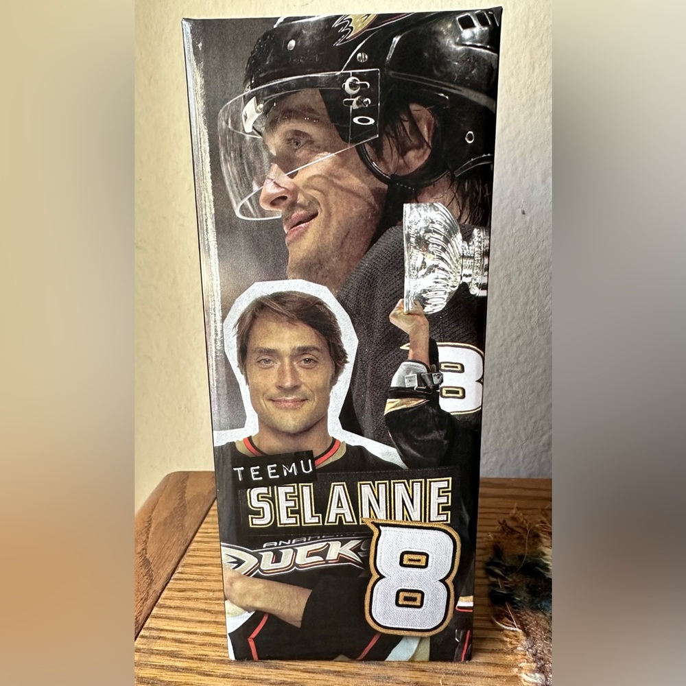 NHL Teemu Selanne Bobblehead Game 1/7/24 Anaheim Ducks V. Detroit Red Wings NIB